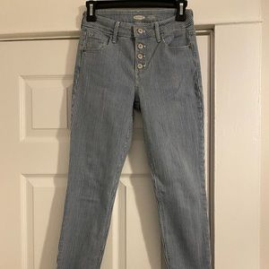 Old Navy Blue/White Stripped Jeans